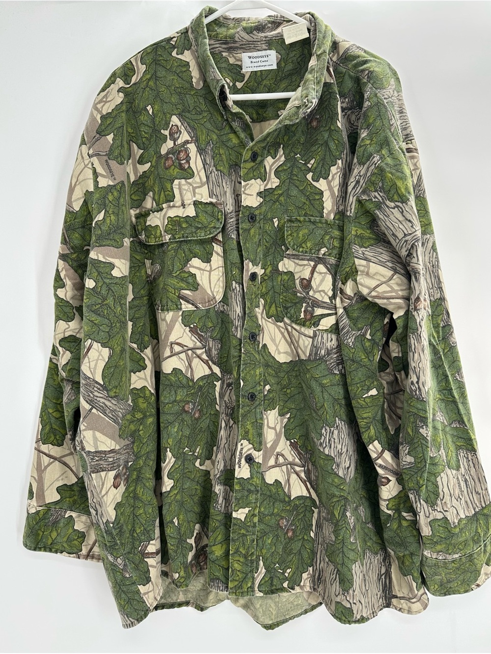 Vintage Woodseye Camo Button Down Shirt Size 3XL